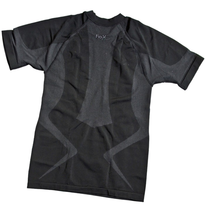 Fox Outdoor Thermo-Funktionsunterhemd, kurzarm, schwarz